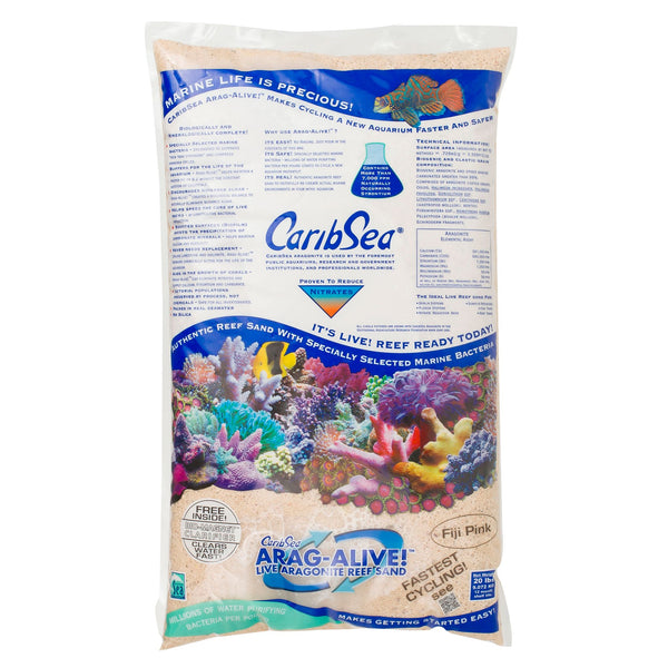 Dallas Aquarium Experts Recommends Arag-Alive Fiji Pink Substrate from CaribSea