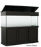 Classic Aquarium Canopy with 8” with a top lift stained Classic Black