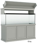 Classic Aquarium Canopy with 12” Front Lift Option Gray Color Selection