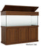 Classic Aquarium Canopy with 8” with a top lift stained Medium Oak