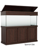 Classic Aquarium Canopy with 8” with a top lift with Spamisg Oak Stain