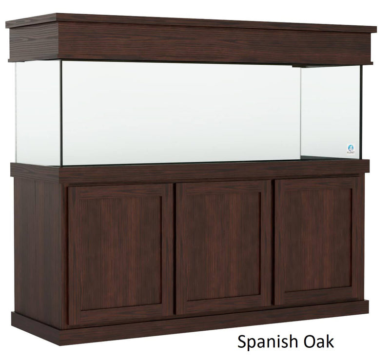 Classic style Aquarium Stand fits 150 gallon or 175 gallon tanks Stained Spanish Oak