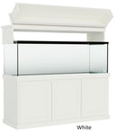 Classic Aquarium Canopy with 12” Front Lift Option Color White