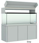 Elegance Aquarium Canopy with 12” with a Front Lift fits 180 gallon and 215 gallon tanks painted gray
