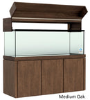 Elegance Aquarium Canopy with 12” with a Front Lift fits 180 gallon and 215 gallon tanks Stained Medium Oak