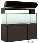 Elegance Aquarium Canopy with 12” with a Front Lift fits 180 gallon and 215 gallon tanks Stained Mocha