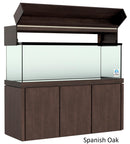 Elegance Aquarium Canopy with 12” with a Front Lift fits 180 gallon and 215 gallon tanks Stained Spanish Oak